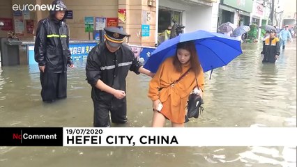 China central y oriental desbordada por las  continuas lluvias torrenciales