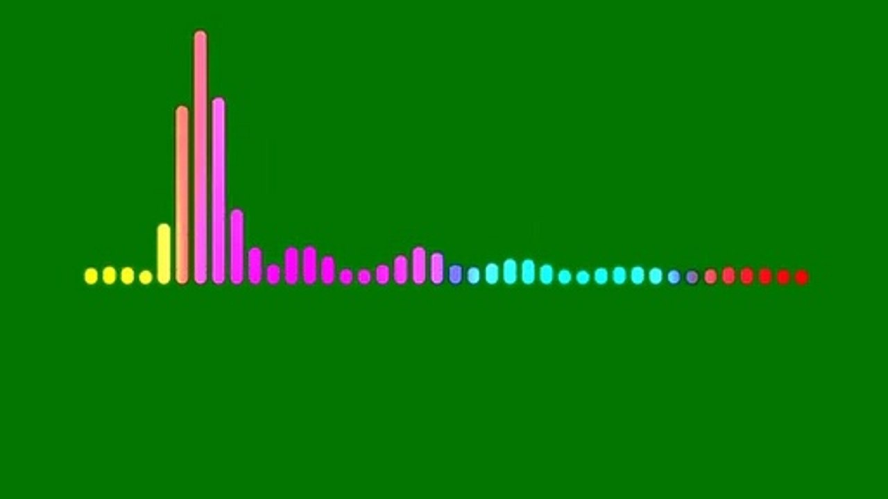 4_color_line_audio_spectrum,Green_screen_line_audio_spectrum