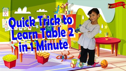 Quick Trick to Learn the Table of 2 in One Minute