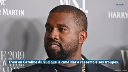 Kanye West lance sa campagne présidentielle en larmes