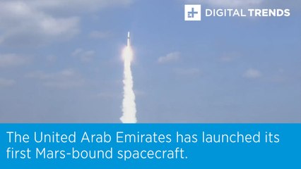 Download Video: The United Arab Emirates has launched its first Mars-bound spacecraft.