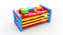 Colors for Children to Learn with Wooden Street Vehicles Toys - Colors Videos Collection