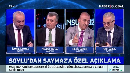 İsmail Saymaz, Süleyman Soylu ile yaptığı telefon görüşmesini "Sansürsüz" programında anlattı