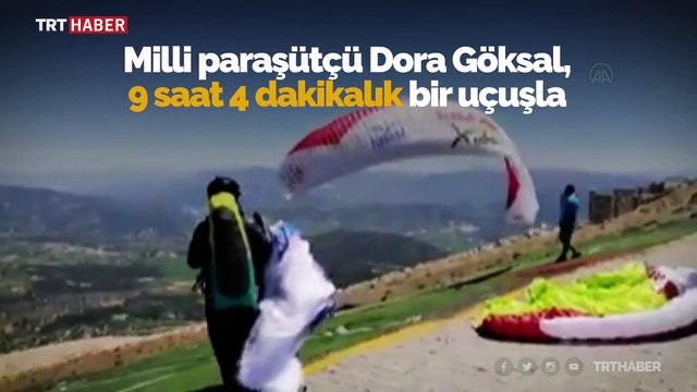 Yamaç paraşütüyle Denizli'den Eskişehir'e rekor uçuş
