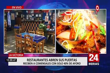 La Victoria: restaurantes reabren con aforo reducido al 40%