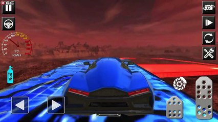 Crazy Car Stunts 2020 3D GT Car Mega Ramp Jumping - Impossible Race Games - Android GamePlay #4