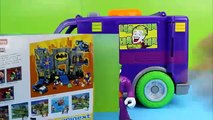 Imaginext Villain Van Fisher Price Joker & Penguin try take Batman & Robin Surprise Egg! Just4fun290