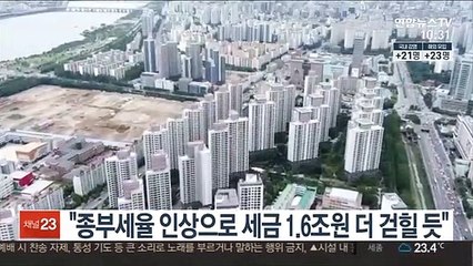 "종부세율 인상으로 세금 1.6조원 더 걷힐 듯"