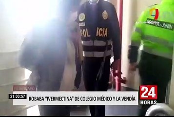 Download Video: Huancayo: detienen a mujer que robaba Ivermectina del Colegio Médico y la vendía en redes sociales