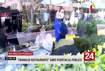 San Isidro: restaurante abre sus puertas al público pese a prohibiciones