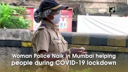 Woman Police Naik in Mumbai helping people during COVID-19 lockdown