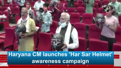 Haryana CM launches 'Har Sar Helmet' awareness campaign