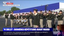 14-Juillet: les images des dernières répétitions de la cérémonie militaire place de la Concorde à Paris