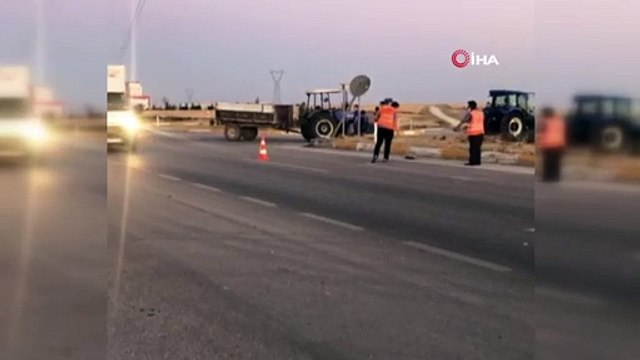 Traktöre çarpmamak için sürücüsünün manevra yaptığı otomobil takla attı: 1 yaralı