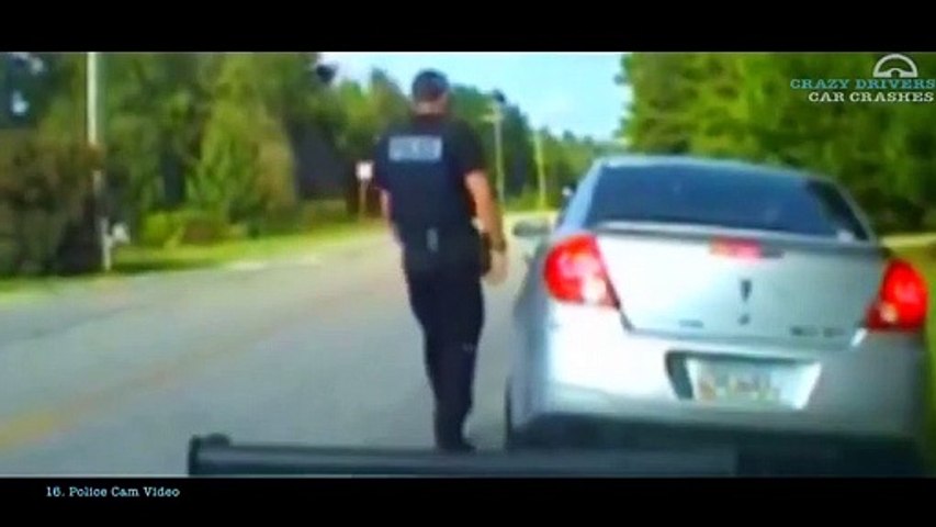 Car Crashes- Bully gets knocked out - Instant karma!!!