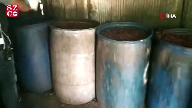 Adana'da bin 600 litre kaçak içki ele geçirildi