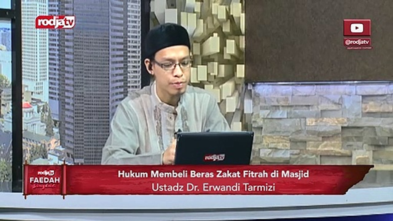 Ustadz Erwandi Tarmidizi: Hukum Membeli Beras Zakat Fitrah di Masjid