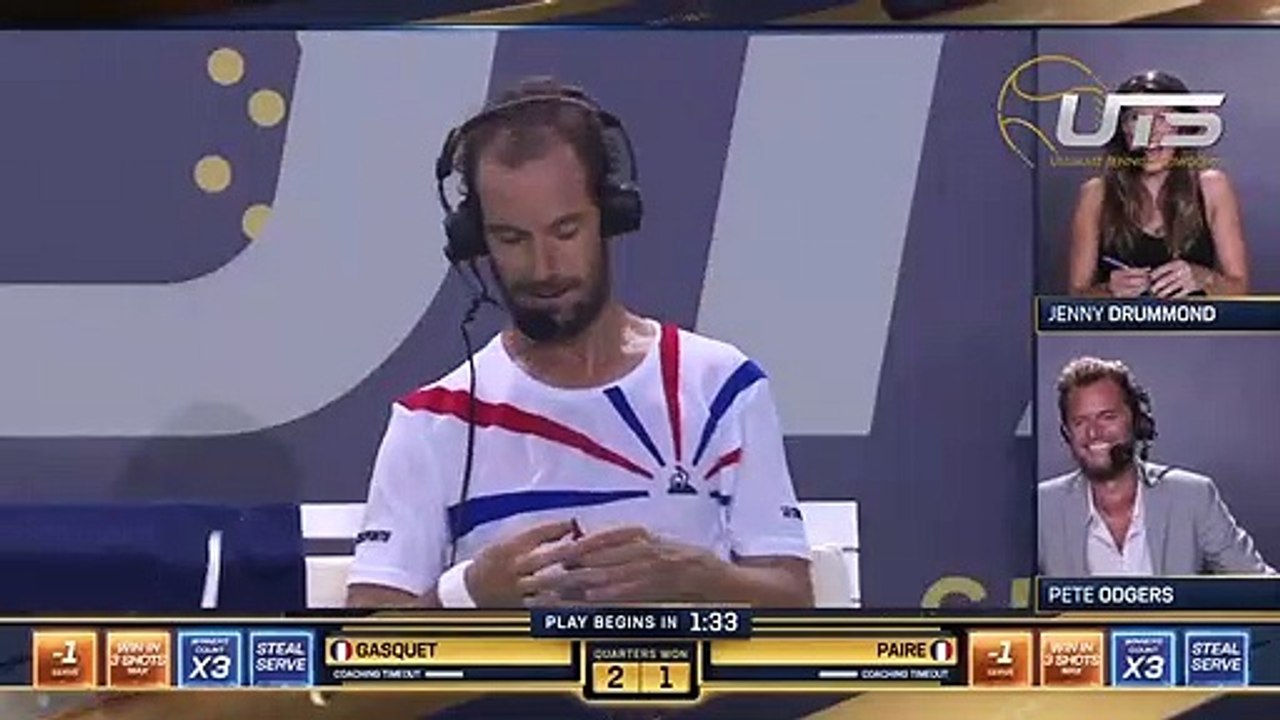 UTS - Richard Gasquet revealed a few inside secrets about Benoit Paire with the girls !