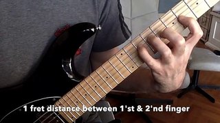 Finger stretching guitar exercise that will stretch and strengthen your fingers