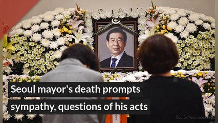Seoul mayor's death prompts sympathy, questions of his acts, and other top stories from July 12, 2020.