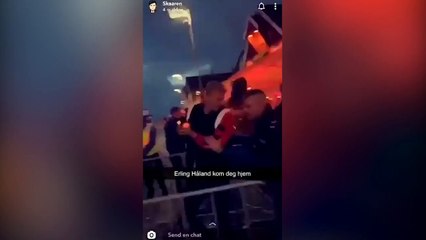 Haaland, expulsado a empujones de una discoteca en Noruega