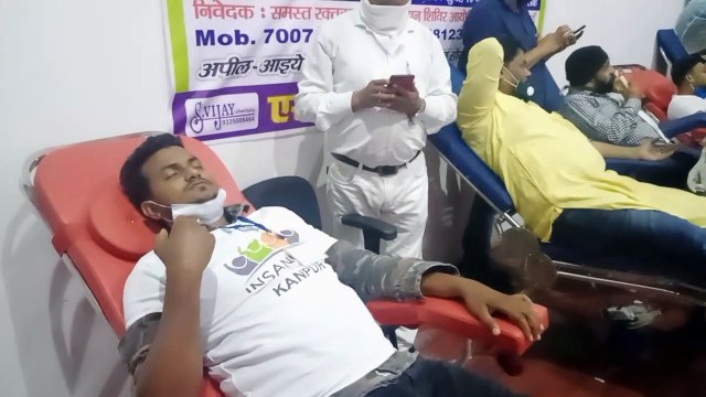 मेडिकल कॉलेज ऑडिटोरियम में थैलीसीमिया मरीजों के लिए लगा ब्लड डोनर्स कैम्प