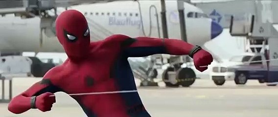 Captain America Fights with Black Panther, Spider Man, Iron Man Scene