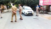 बकेवर में लॉकडाउन का जायजा लेने पहुंचे अपर पुलिस अधीक्षक ओमवीर सिंह