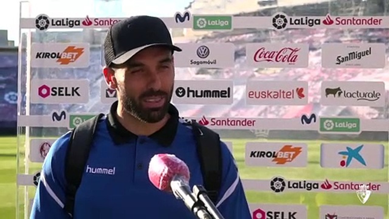 Declaraciones del jugador de Osasuna Enric Gallego tras vencer al Celta en El Sadar