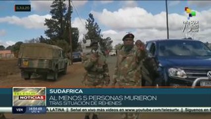Sudáfrica: cinco personas mueren tras situación de rehenes