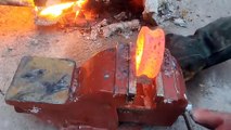 Turning a Rusty BEARING into a Shiny but Razor Sharp KARAMBIT