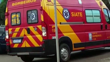 Mulheres são socorridas após caírem de bicicleta na Colônia Melissa