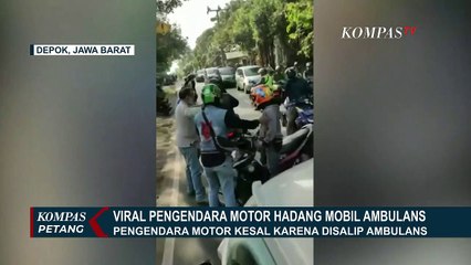 Viral Pemotor Hadang Mobil Ambulans, Kesal Karena Disalip