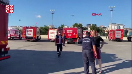 İtfaiye araçları Heybeliada'ya sevk ediliyor