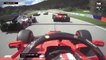 El choque entre Leclerc y Vettel en Austria