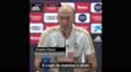 Zidane ne veut pas parler du titre