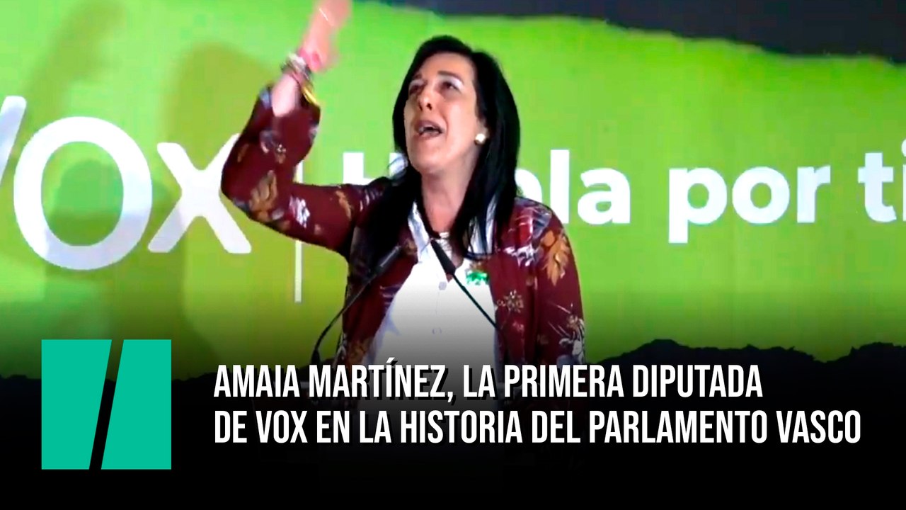 Amaia Martínez, la primera diputada  de Vox en la historia del Parlamento vasco