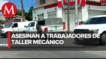 Asesinan a cuatro hombres al interior de taller mecánico en Baja California