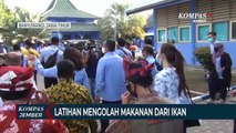 Menteri KKP Tinjau Olahan Makanan dari Ikan dan Budidaya Sidat Ekspor