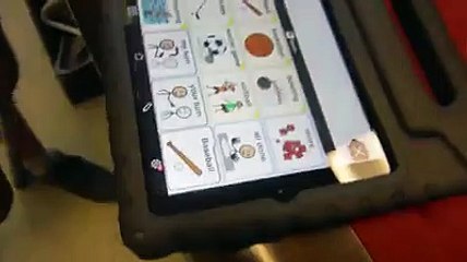 Using Proloquo2go to practice taking turns