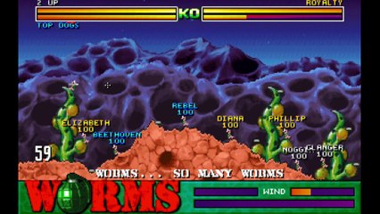 MortaLet’s Play - Worms United [Partie 2 : Thèmes Mars et Bonbon]