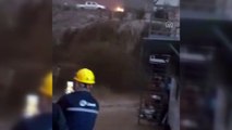 Yusufeli'de şiddetli yağış - Yusufeli Barajı şantiyesi - ARTVİN