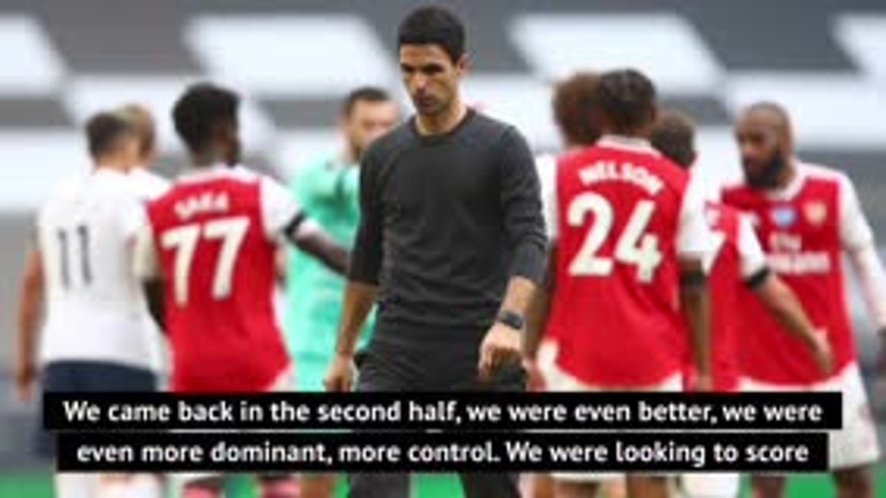 Arteta apologises to Arsenal fans after derby loss