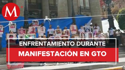 Familiares de desaparecidos protestan en Guanajuato