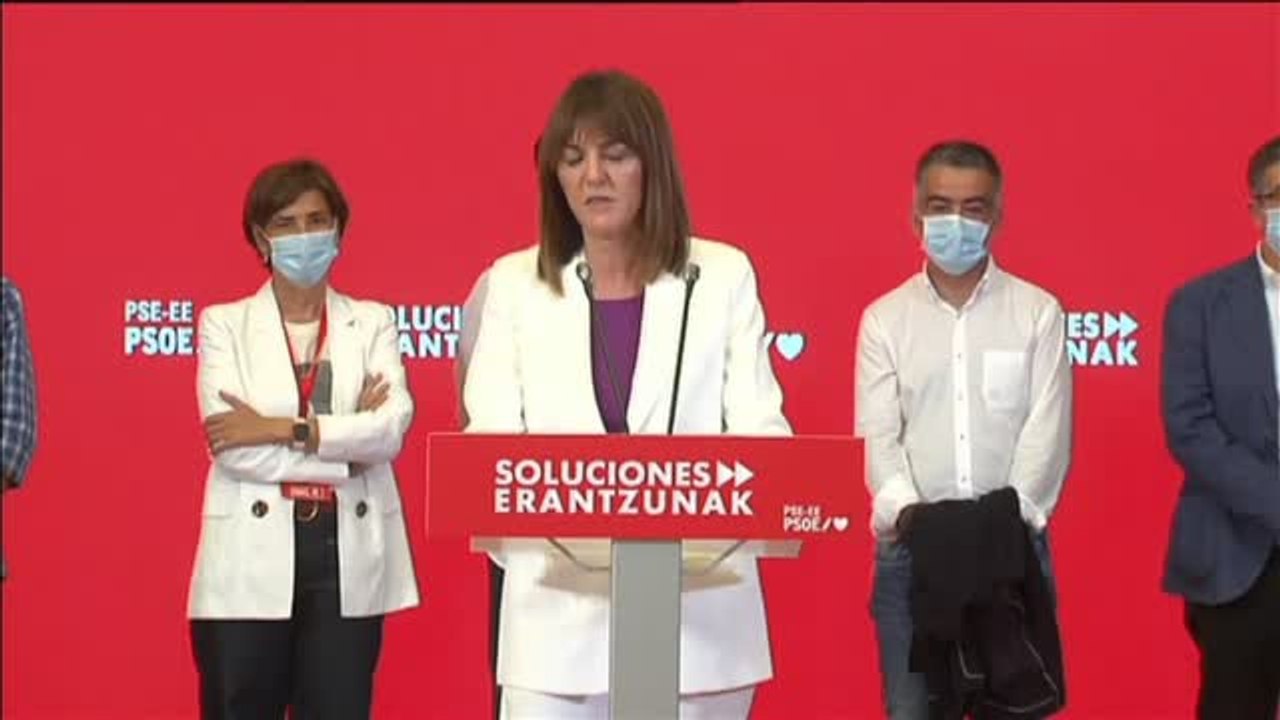 Idoia Mendia: "Los socialistas vascos estamos muy satisfechos con el resultado"