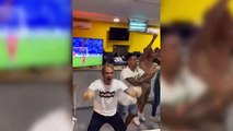 Así celebraron los jugadores del Cádiz el ascenso a Primera