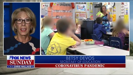 Download Video: DeVos doubles down on push to reopen schools despite coronavirus surge