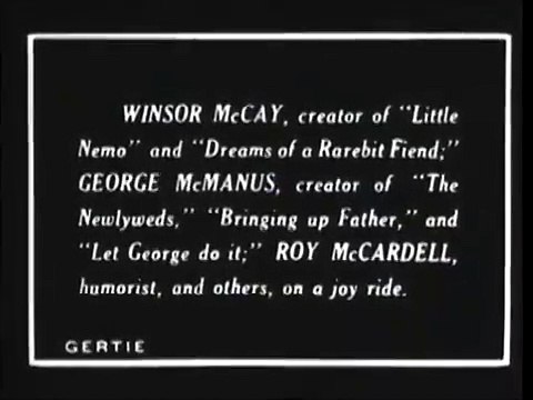 Gertie the Dinosaur 1914 - World's 1st Keyframe Animation Cartoon