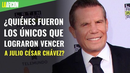 ¿Quiénes fueron los únicos que lograron vencer a Julio César Chávez?