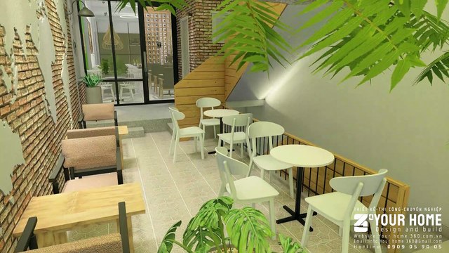 THIẾT KẾ QUÁN CAFE SÂN BAY ĐẸP PHEN'S COFFEE 390m2